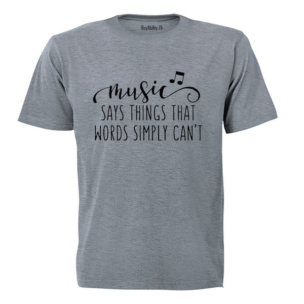 Music says things... - Kids T-Shirt