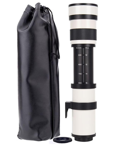 420-800mm f8.3 Manual Telephoto Lens Compatible with Nikon SLR Cameras