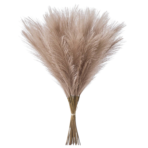 Faux Pampas Grass - 10 Pieces