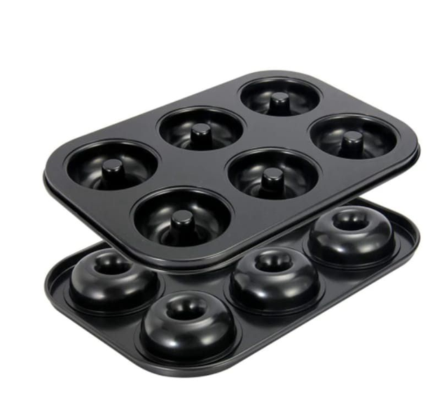 2 x 6 Holes Non-Stick Doughnut Baking Mould -26.5x18.5cm