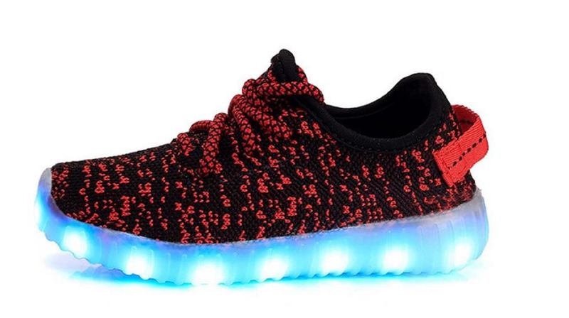 Kids Izy Style LED Sneakers - Red