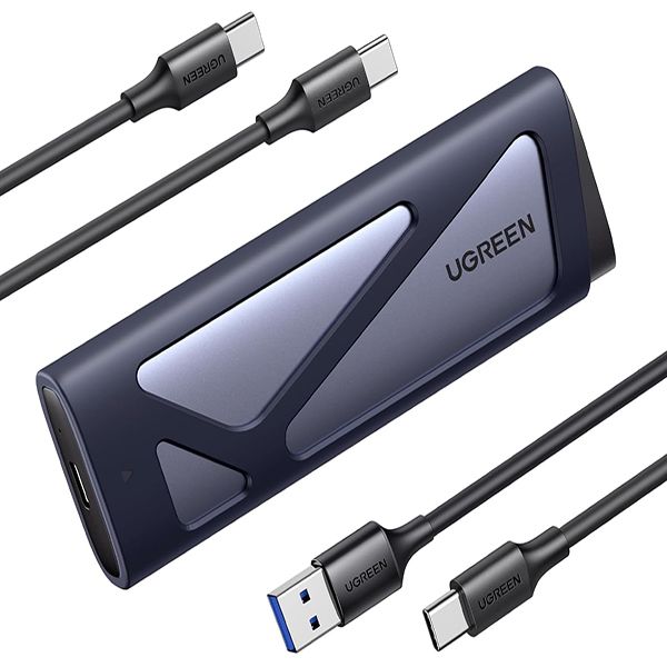 UGreen 15813 USBC 3.2 M.2 PCIE NVME/SATA Enclosure-GY