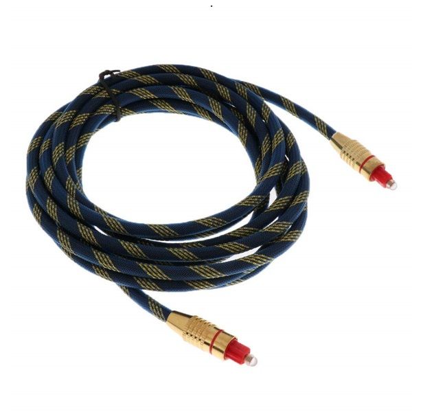 20M Blue Mesh Toslink Digital Audio Optical Fiber Cable
