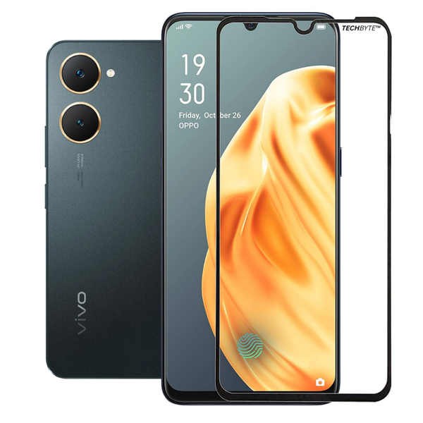 TechByte Tempered Glass Screen Protector for Vivo Y03 4G (2024)