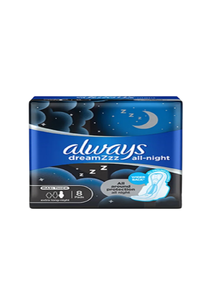 Dreamzz Always All Night Sanitary Pads Maxi Thick-5pack x8 pads