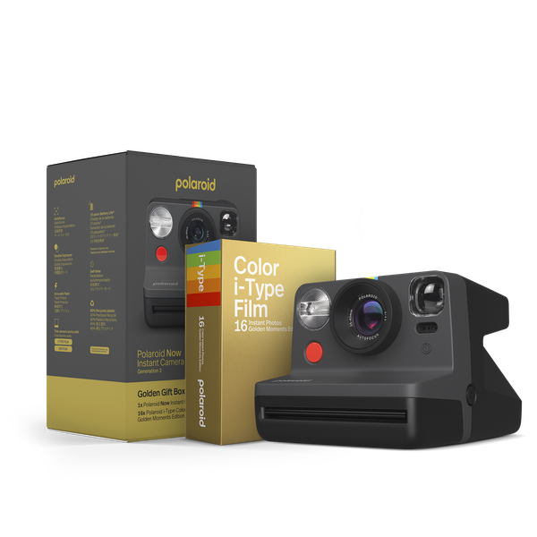 Polaroid Now Everything Box Generation 2 Black - Golden Moments