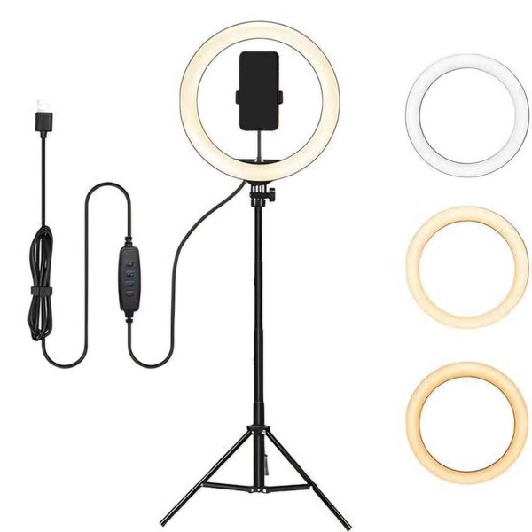 13 Inch Ring light with stand and cell phone holder