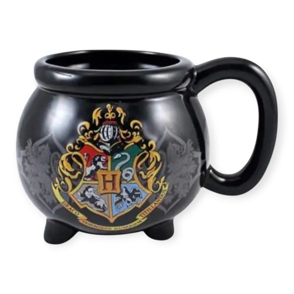 Harry Potter Cauldron 3D Mug 570ml - Ceramic Hogwarts Crest Coffee Mug