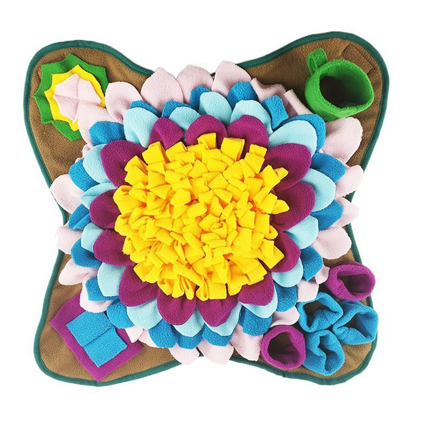 Pet Snuffle Mat Slow Feeder for Dogs 48x48cm Interactive Sniff Feeding Mat