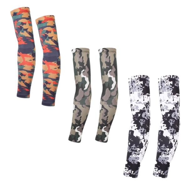 Compression Nylon Sun Protection Breathable Tattoo Arm Sleeve - 3 Piece