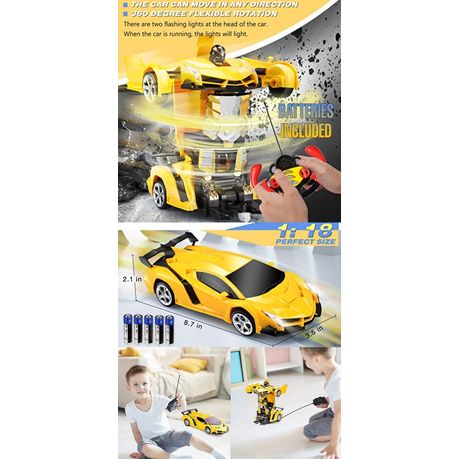 Sports Car Remote Control Car That Turns Into Robot Best Choice