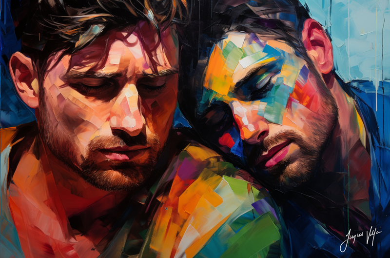 Canvas Wall Art - Passion Mutuelle - Men in Love
