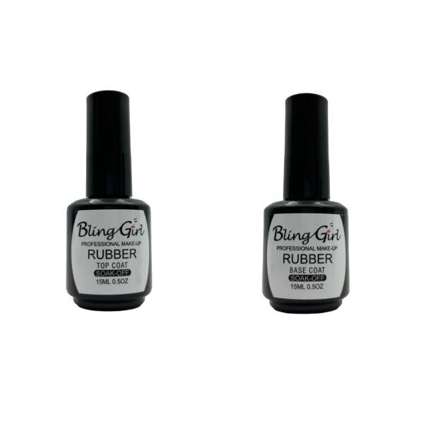 Bling Girl - UV/LED 15ml Rubber Base and Top Coat Set