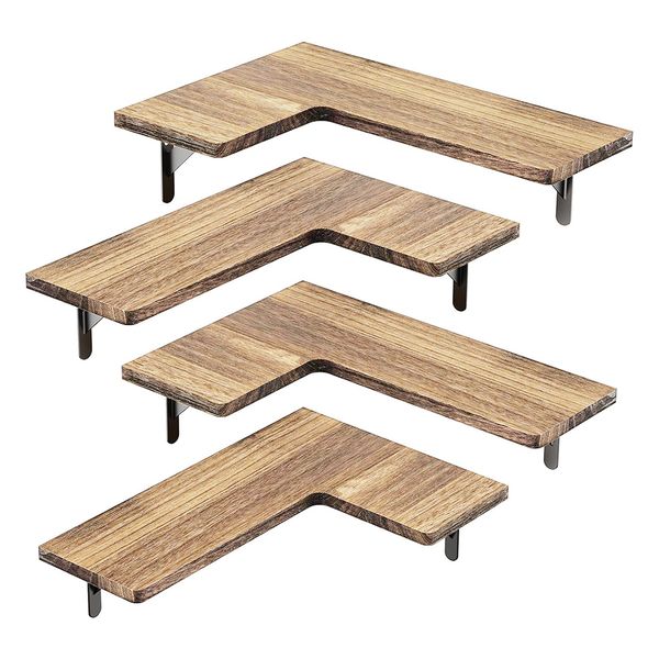 Corner Floating Shelves Wall Mount Set of 4
