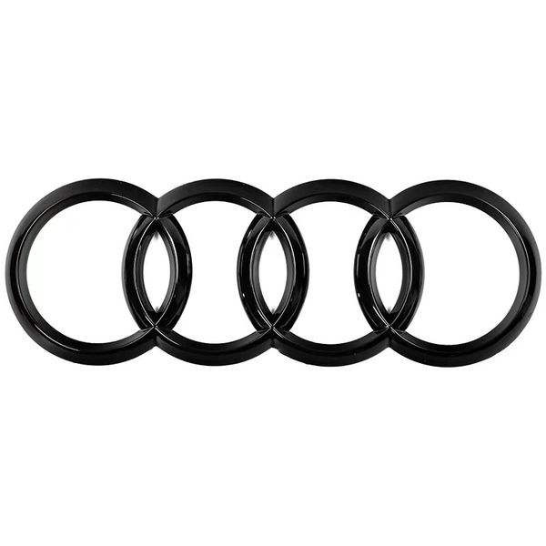 Audi Rings Black Style Front Badge Cover(AD-FB-COVER-276-Q3-GBK)