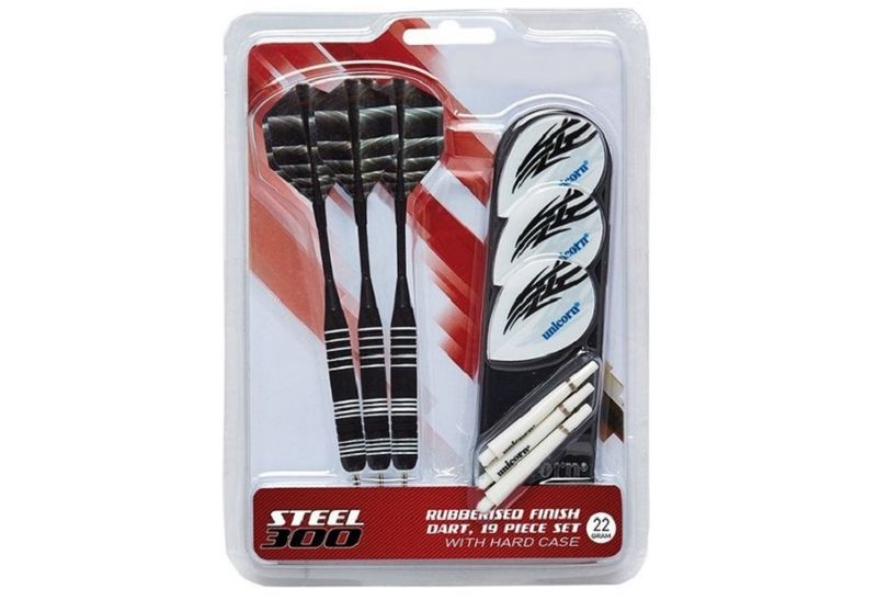 Steel 300 Dart (16 Piece)- Black