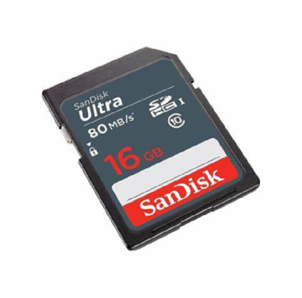 Sandisk 16GB 80MB/s Ultra SD Card SDHC