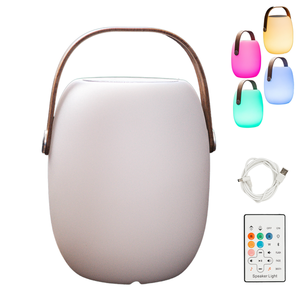 Rechargeable LED Camping Lantern Bluetooth Speaker RGB Portable Outdoor