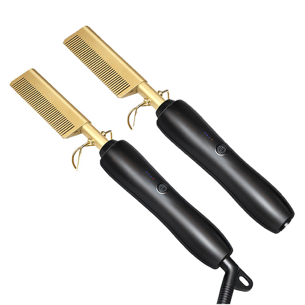 2 Electric Straight And Curly Hair Hot Comb - WT-044