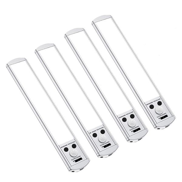 4 Sets Of 20cm Rechargeable Magnetic LED Motion Sensor Light FA-333