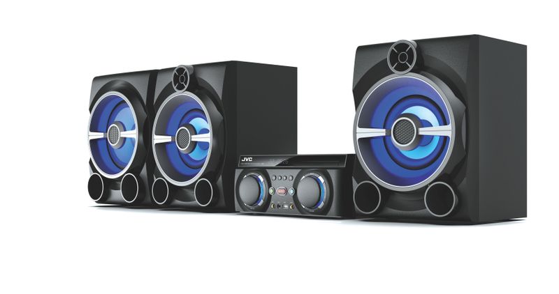 JVC Mini DVD HIFI System Model Number MX-N530B. With Bluetooth and DVD.