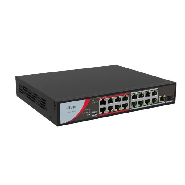 HILOOK-16 Port Fast Ethernet Unmanaged POE Switch NS-0318P-130(B)