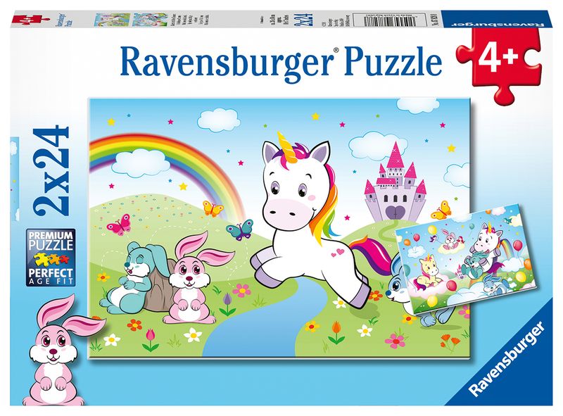 Ravensburger 2X24 Piece Puzzles-Fairytale Unicorn