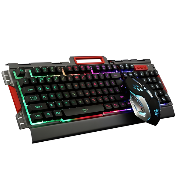 Gaming Keyboard &amp; Mouse Set - Backlit, Adjustable