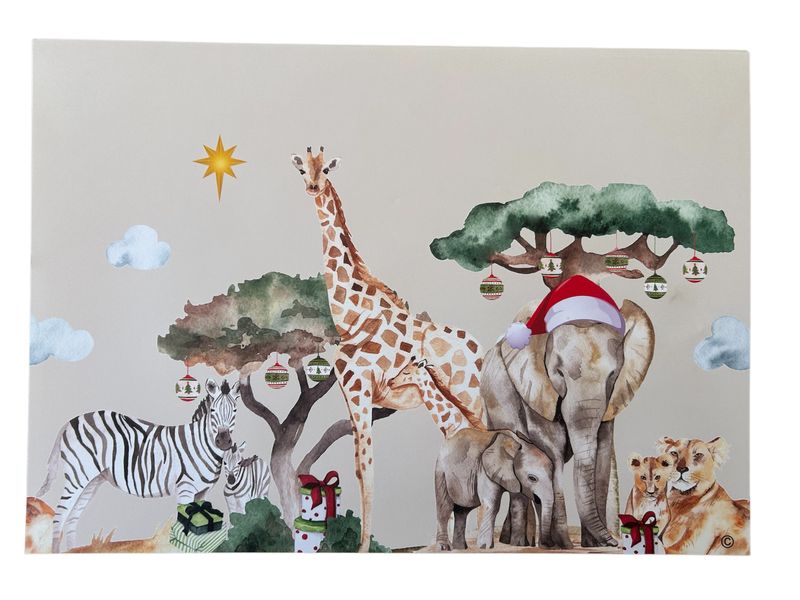 Paper Placemats - Christmas in Africa