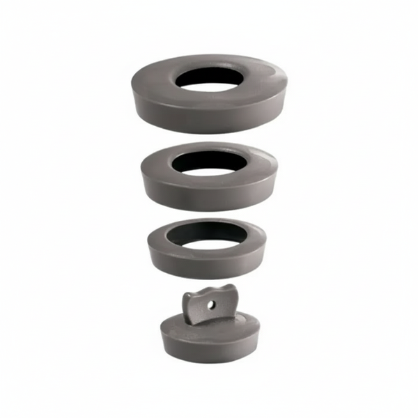 Wirquin Grey Universal Sink Plug - Durable Rubber Seal