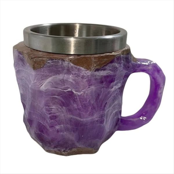 Imitation Mineral Crystal Coffee Cup Luxury Imitation Mineral Colored Cryst