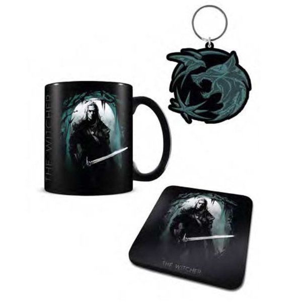 The Witcher (The Hunter) Mug, Coaster and Keychain Set
