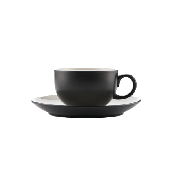 OMADA - Armonia Black Cup &amp; Saucer Set of 4