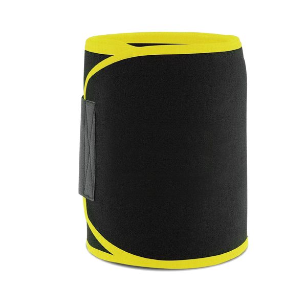 Neoprene Premium Waist Trimmer Weight Loss Exercise Belt - Yellow/Black