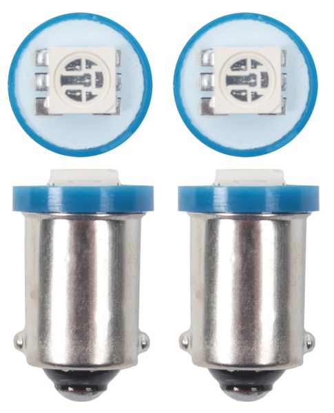 Set of Two 12 Volt LED 606 Globes - Blue