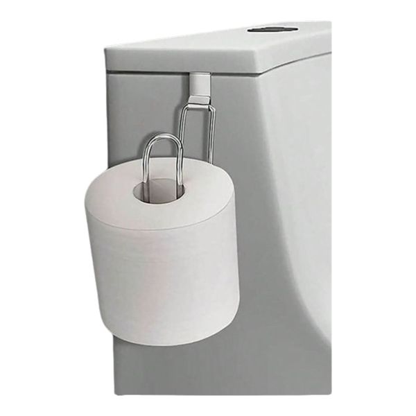 1pc Toilet Holder Iron Art Roll Paper Rack Wall Mounted Hook Tissue Box For