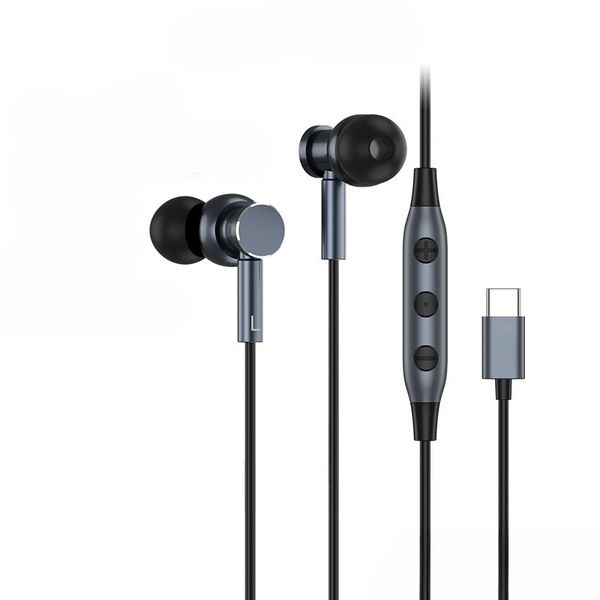 Type C Wired Headset In-ear Headphones Low Latency With Microphone