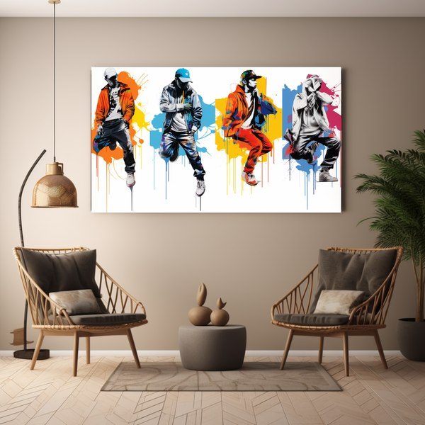 Canvas Wall Art - Urban Legends Graffiti - BK0193