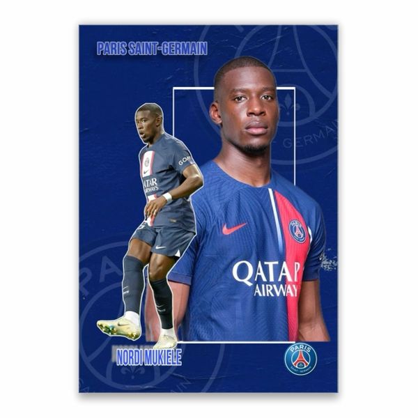 Nordi Mukiele Paris Saint Germain Poster - A1