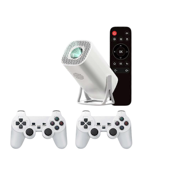 2-in-1 Game Projector with Professional Chip - Android, 4K Support