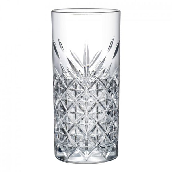 Hi-Ball Glasses 4pc Cut Glass Timeless 52820