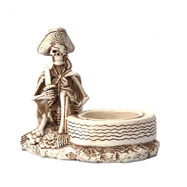 Pirate Skeleton Creative Ashtray Living Room Decoration Office Decoration