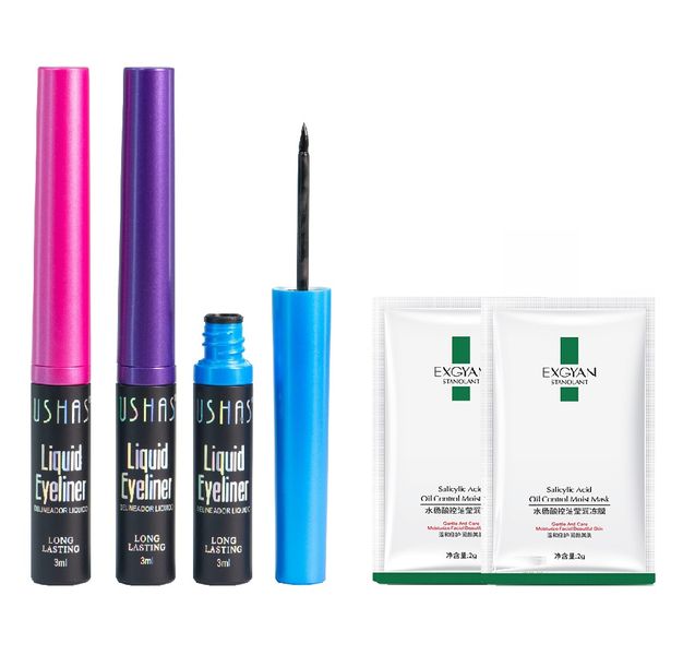 Ushas Liquid Eyeliner Set &amp; Oil Control Sleep Masks