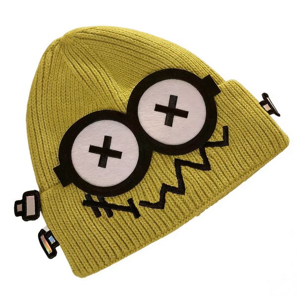 Cute Monster Beanie for Women &amp; Men - Fun Green Winter Hat with Big Eyes,