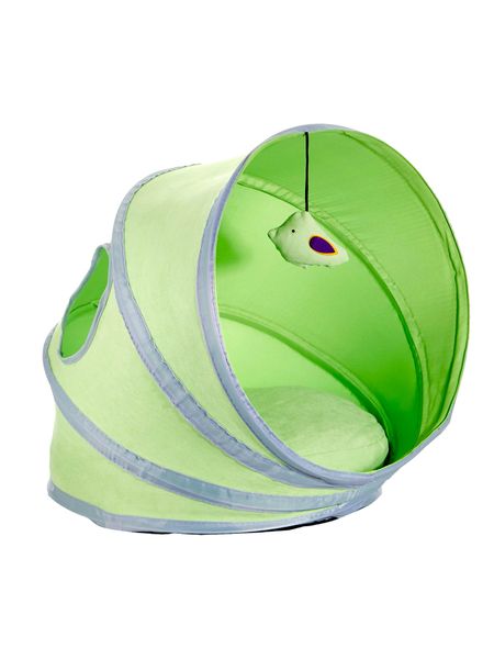 Pop-Up Cat Cushion Tent With Interactive Toy