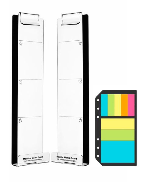 Computer Monitor Memo Board Set, Multifunction Screen Message Reminder Pad
