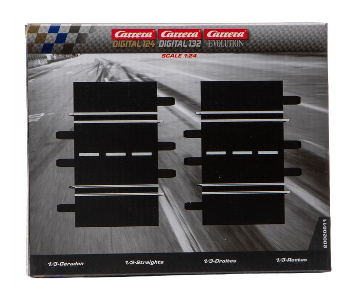 Carrera 1/3 11.5cm Straights (2 pack)