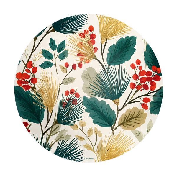 Evergreen Blush Round Tablecloth by Wikus Schalkwyk