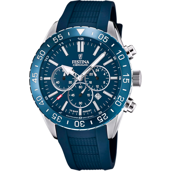 Festina Ceramic Quartz Chronograph Blue