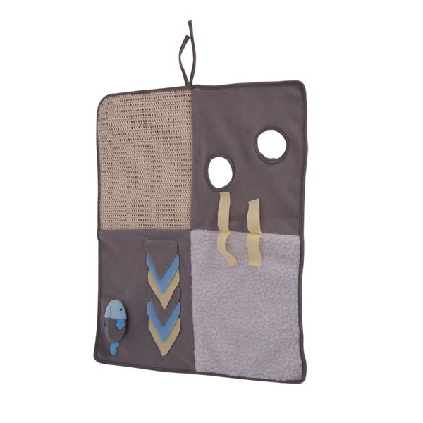 Cat Scratch Mat with Plush Toy